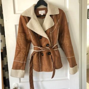 Faux Shearling Women’s Coat